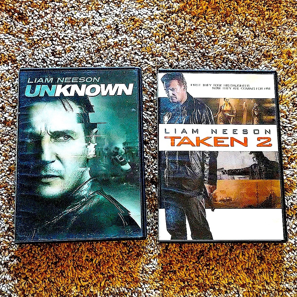 Liam Neeson DVD movie bundle of 2